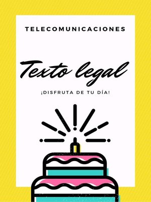 cover image of Telecomunicaciones